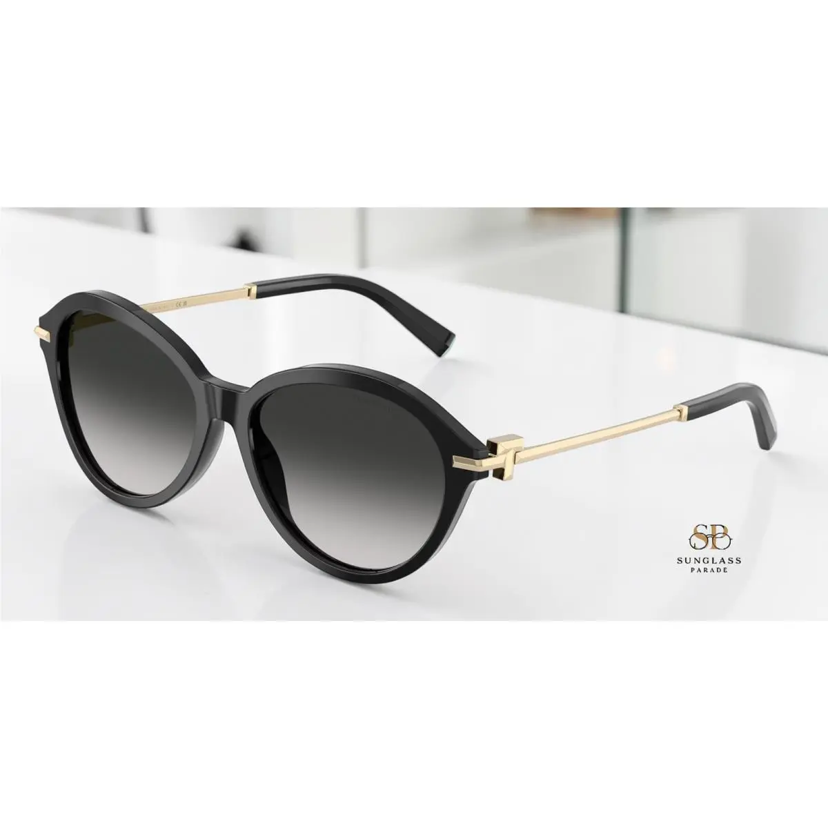 Tiffany TF4259 80013C Black Gray Gradient 56 mm Women`s Sunglasses by Tiffany & Co.