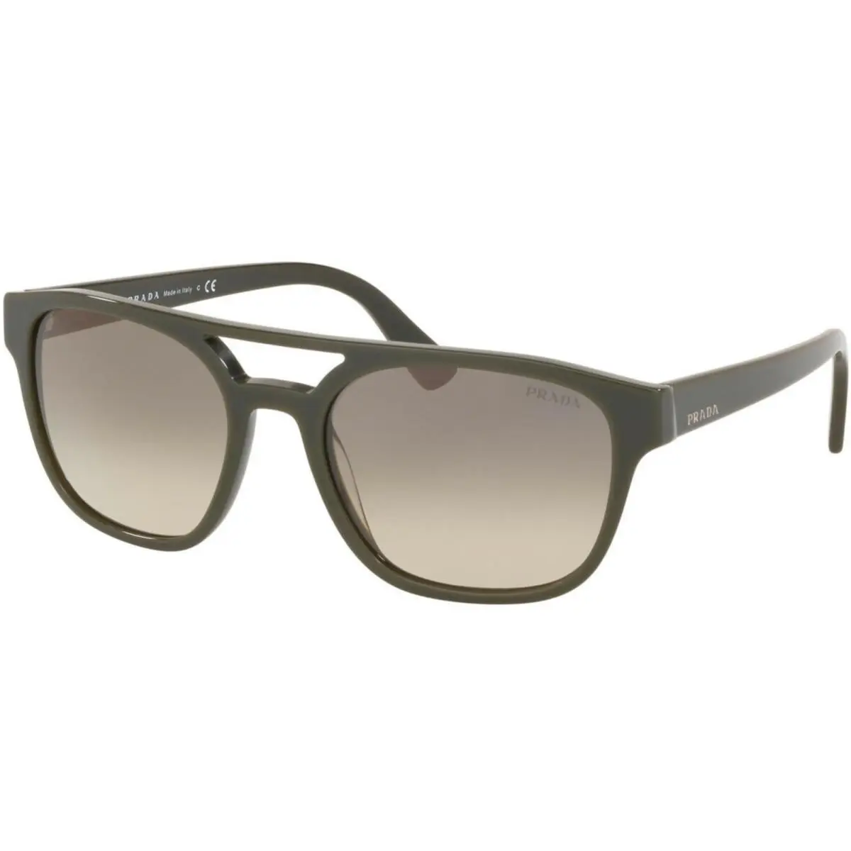Prada SPR23V 515-715 56mm Green Top Bar Aviator Sunglasses Italy Unisex