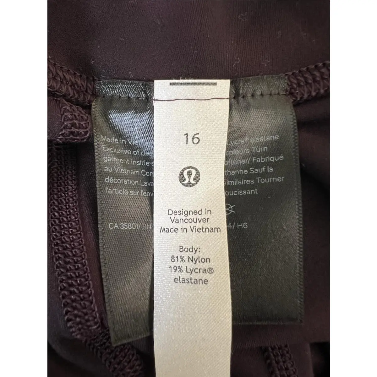 Lululemon clothing - Diamond Dye Cassis Black 3