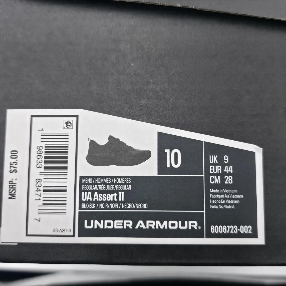 Under Armour shoes - Under Armour UA Assert 11 - Black 7