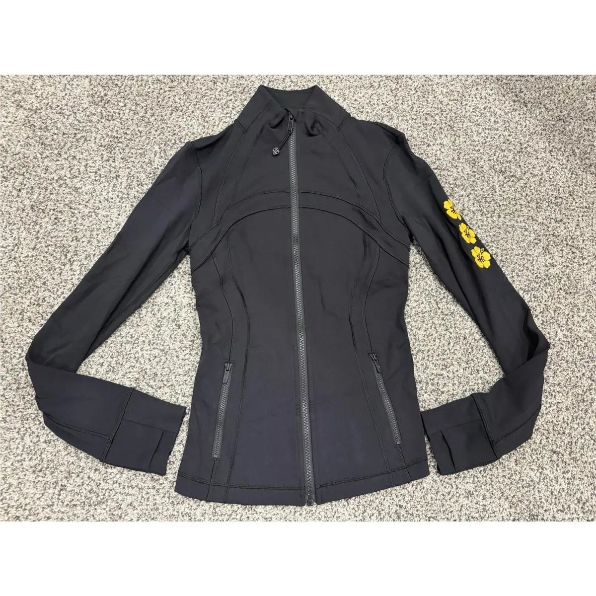 Lululemon Hawaii Exclusive Hibiscus Define Jacket Nulu Black Size 4