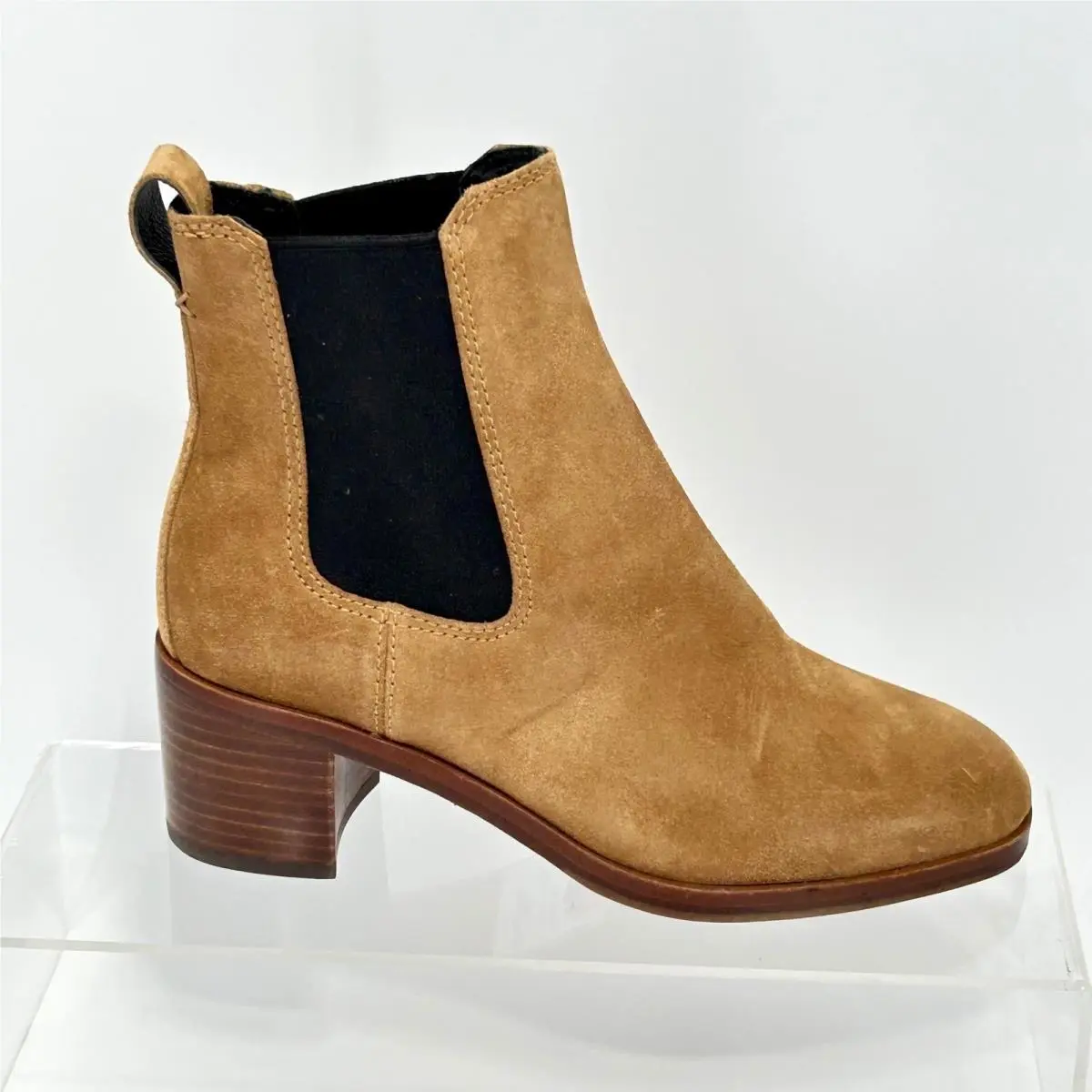 Rag Bone York Size 35 US 5.5 Suede Chelsea Boots Sabbia Hazel Tan