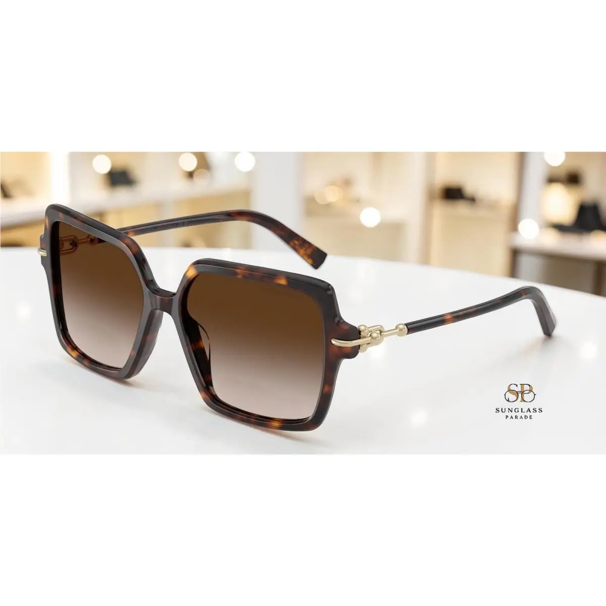 Tiffany TF4260U 80153B Havana Brown Gradient 57 mm Women`s Sunglasses