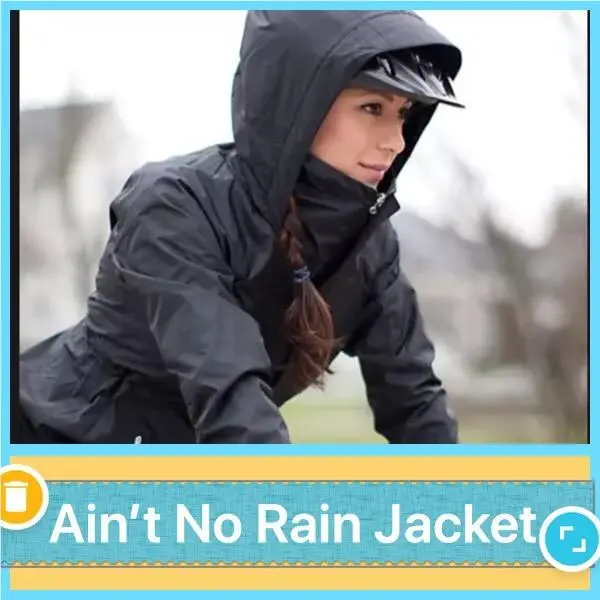Lululemon Aint No Rain Waterproof Jacket Chest Vents Reflective Blk 2