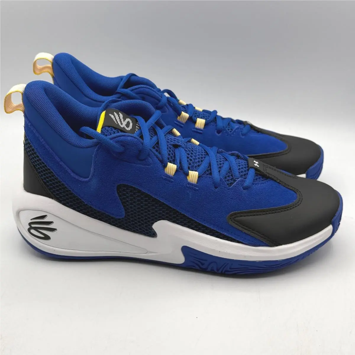 Under Armour Curry 3Z 25 Mens 10 Blue Suede Basketball Shoes 6000750-400
