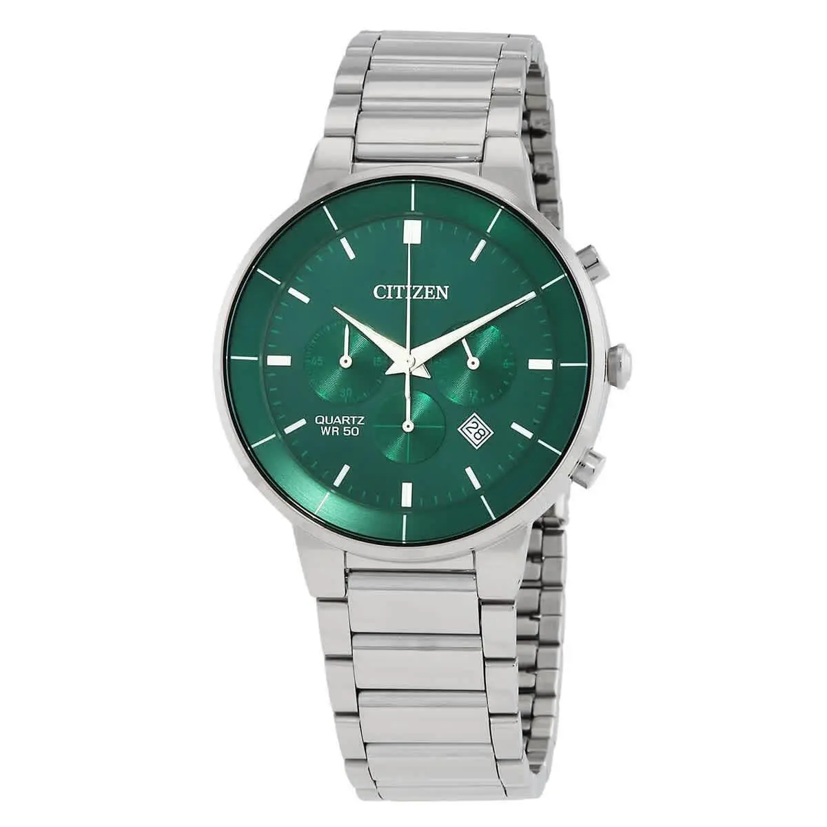 Citizen Chronograph Quartz Green Dial Men`s Watch AN8220-52X