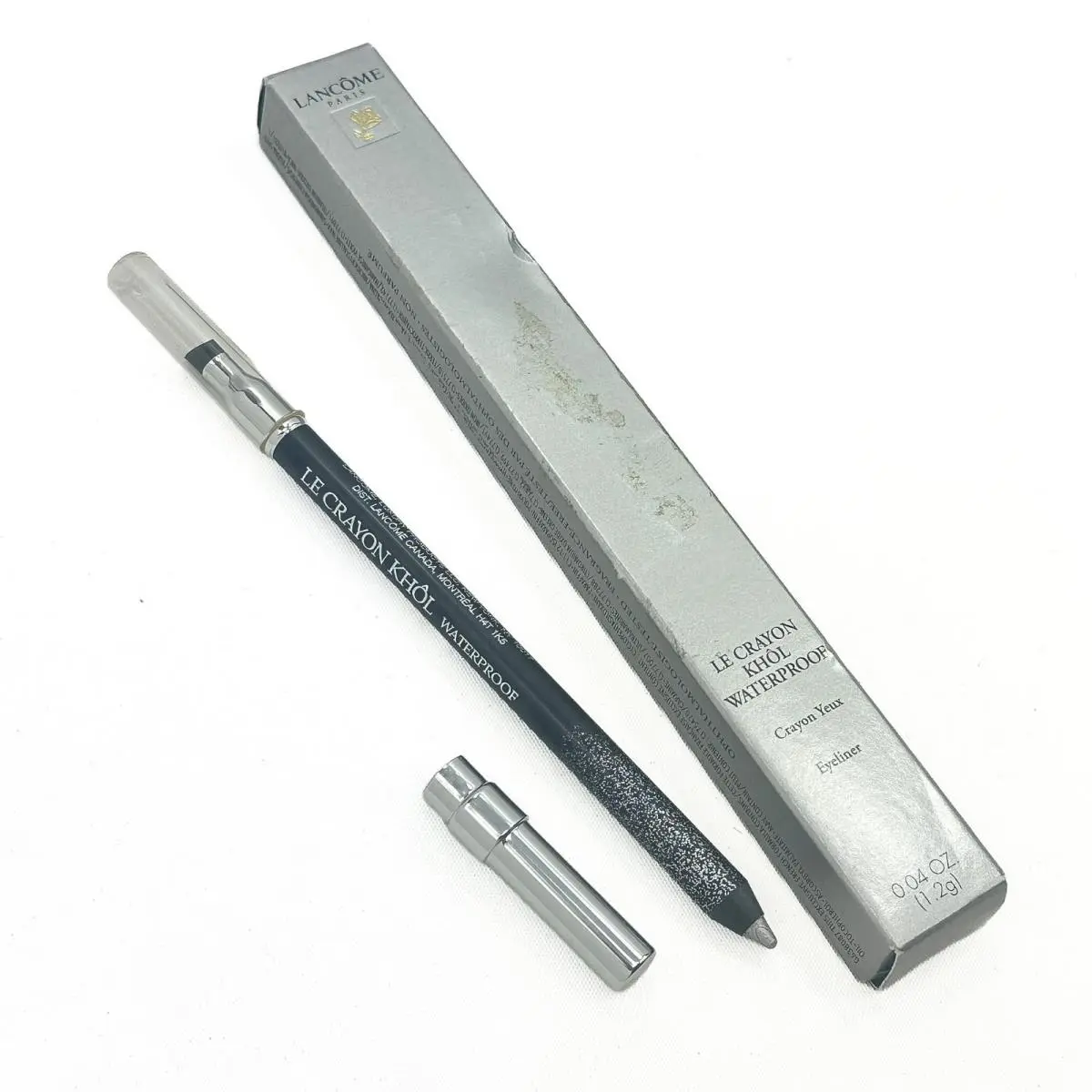 Lancome Le Crayon Khol Waterproof Eyeliner Argent Full Size Rare