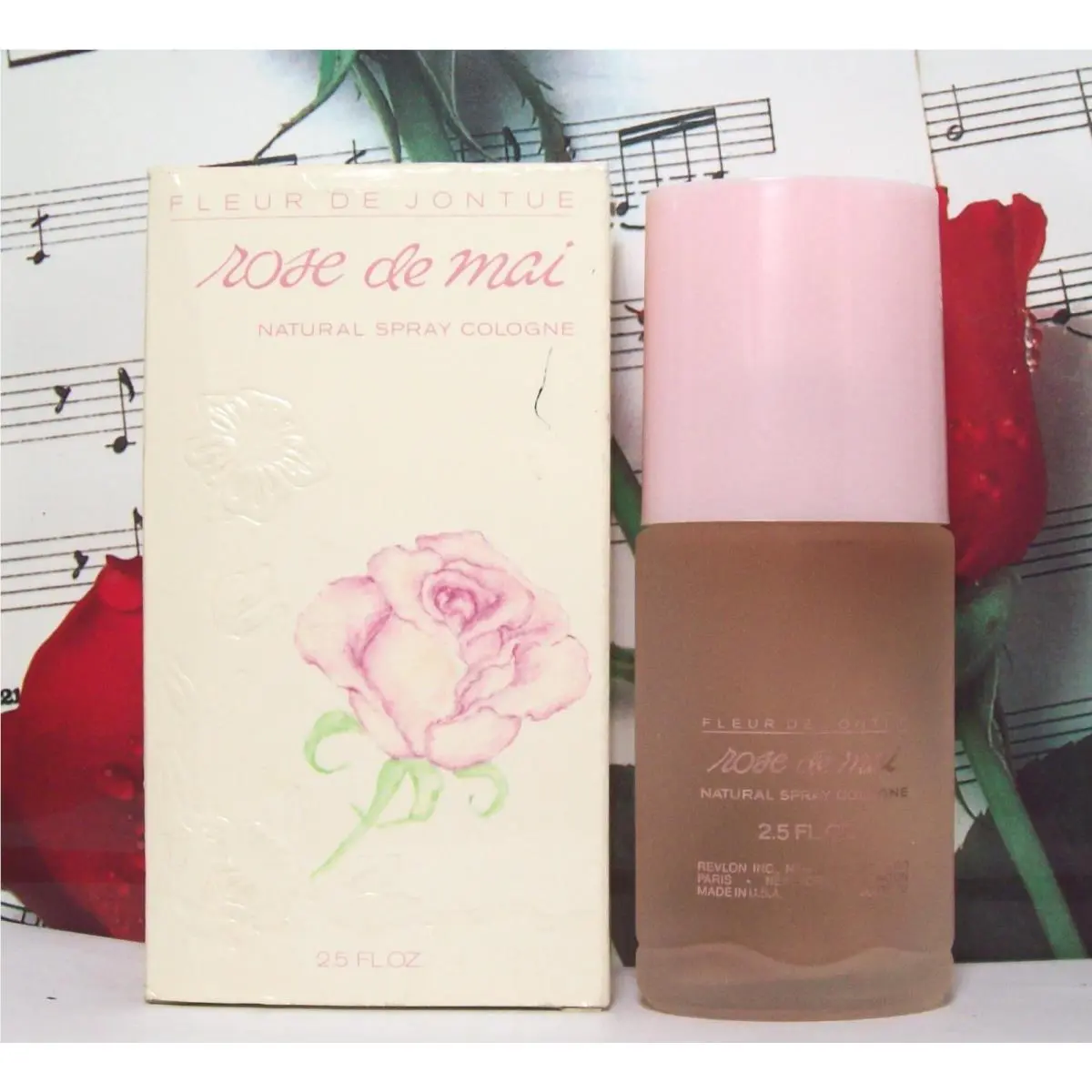 Fleur De Jontue Rose De Mai Spray Cologne 2.5 Oz. Nvib by Revlon