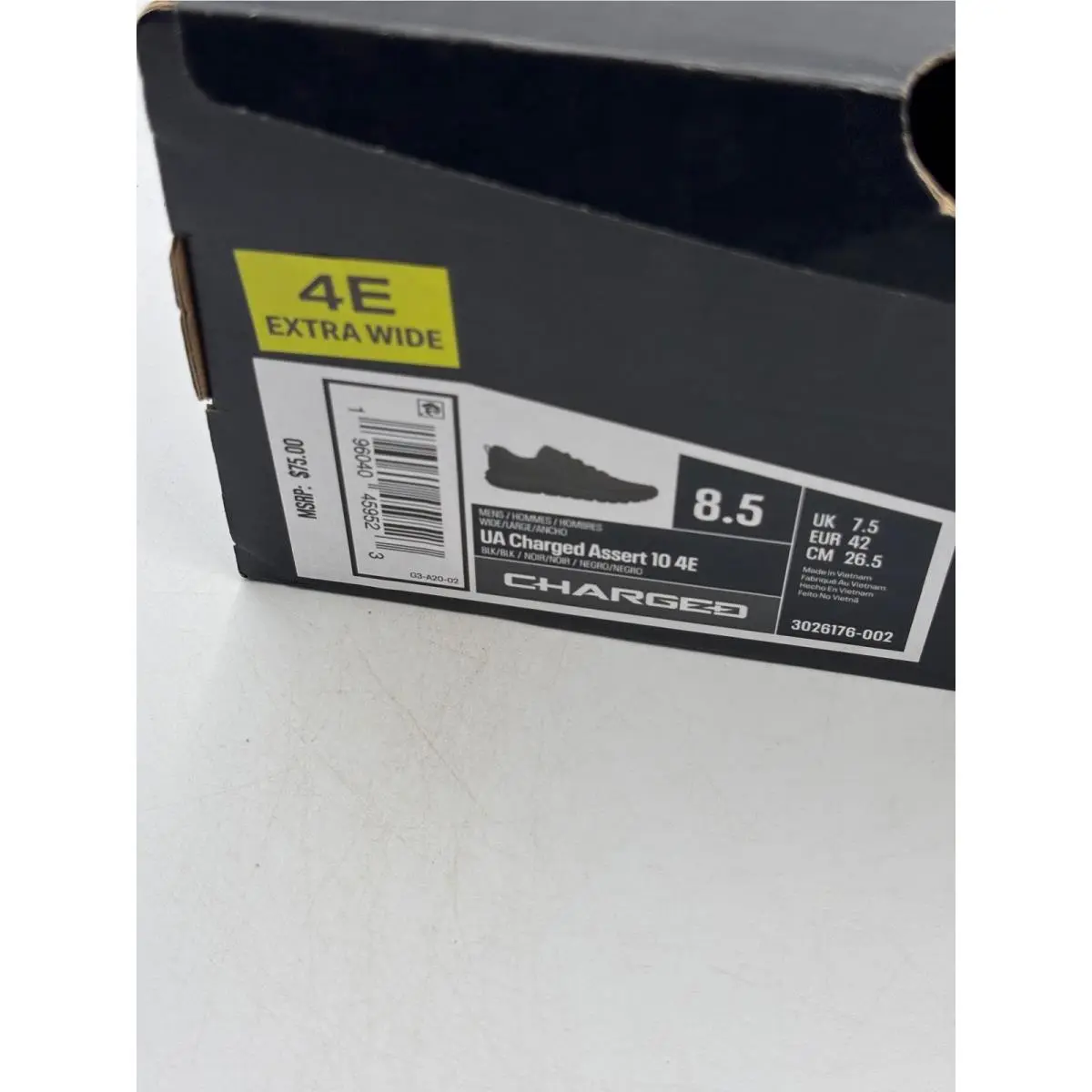 Under Armour shoes - Under Armour Charged Assert 10 - Black 5