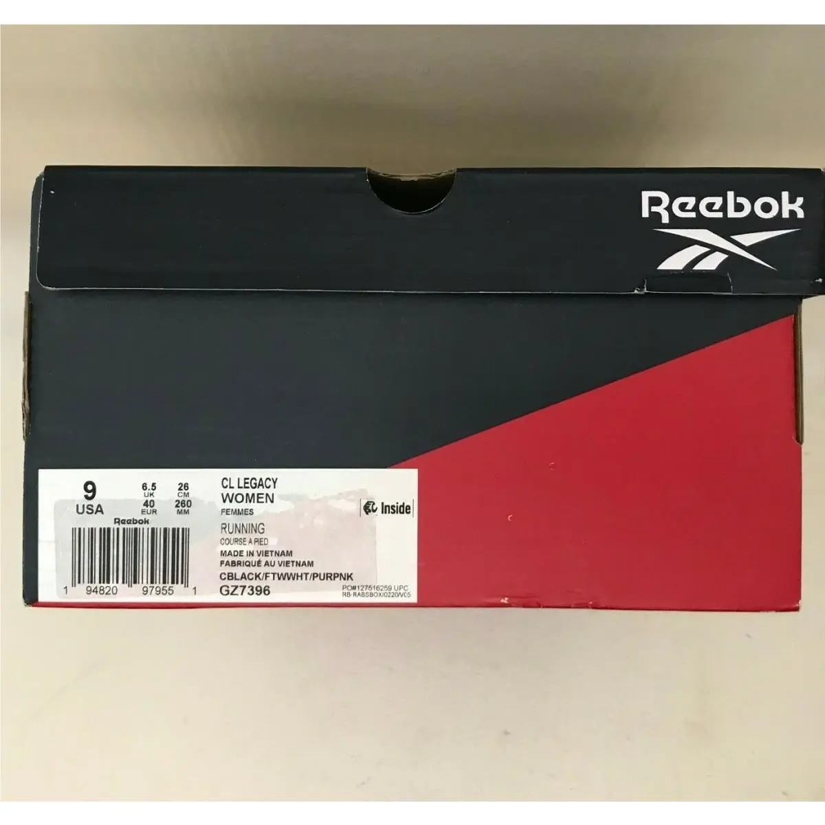 Reebok shoes - Reebok Classic Leather Legacy Black Pursuit Pink - GZ7396 - Black (UPC: 194820979551) 10