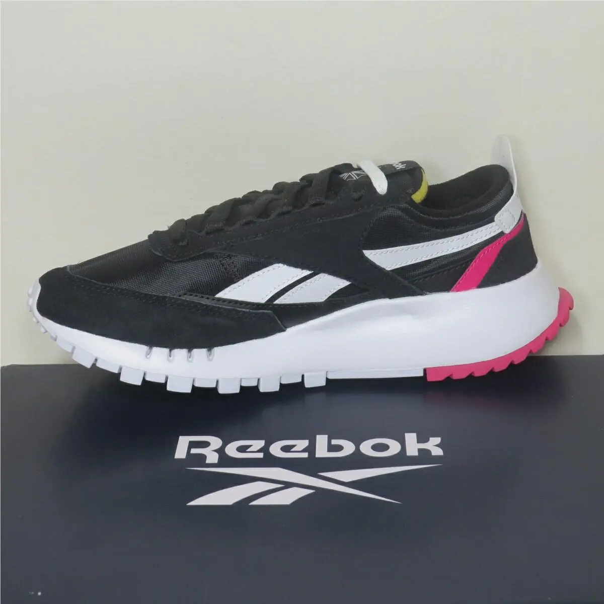 Reebok shoes - Reebok Classic Leather Legacy Black Pursuit Pink - GZ7396 - Black (UPC: 194820979551) 8