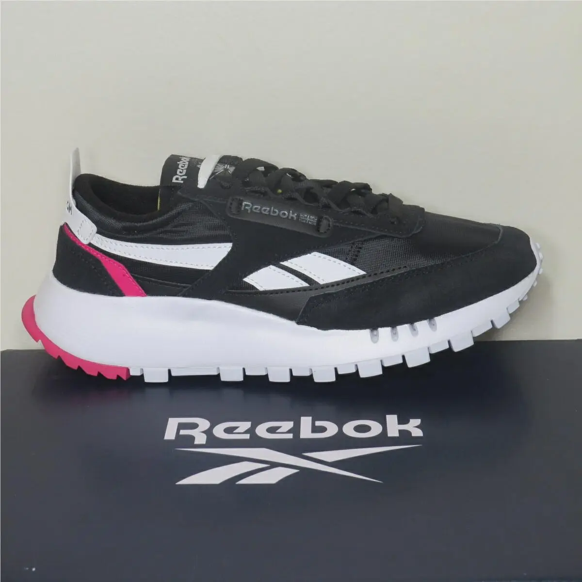 Reebok shoes - Reebok Classic Leather Legacy Black Pursuit Pink - GZ7396 - Black (UPC: 194820979551) 9