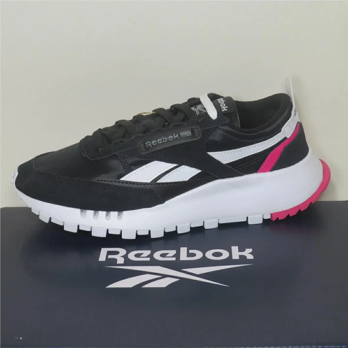 Reebok shoes - Reebok Classic Leather Legacy Black Pursuit Pink - GZ7396 - Black (UPC: 194820979551) 6