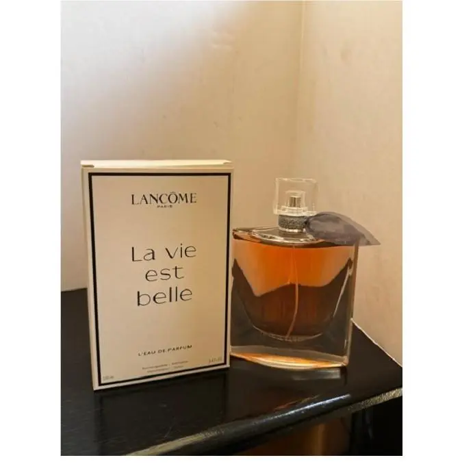 Lancome La Vie es Belle White Box 3.4oz. 100ml L`eau de Parfum Spray Women with Cap