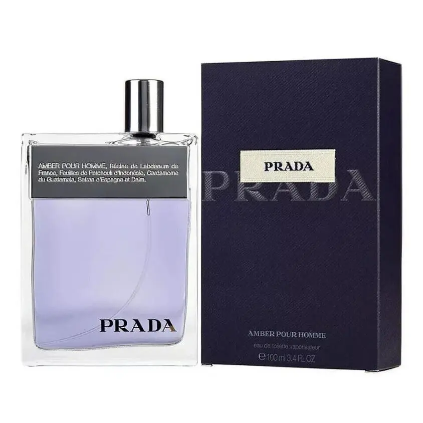 Prada Amber Pour Homme Men 3.3 3.4 oz 100 ml Eau De Toilette Spray