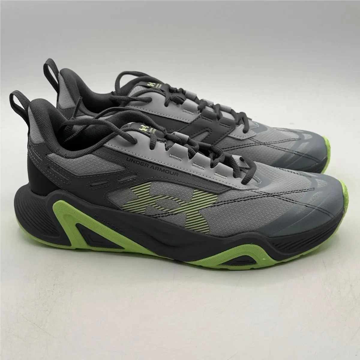 Under Armour UA Charged Commit TR 5 Men Size 10 Grey Green Trainer 6007140-011