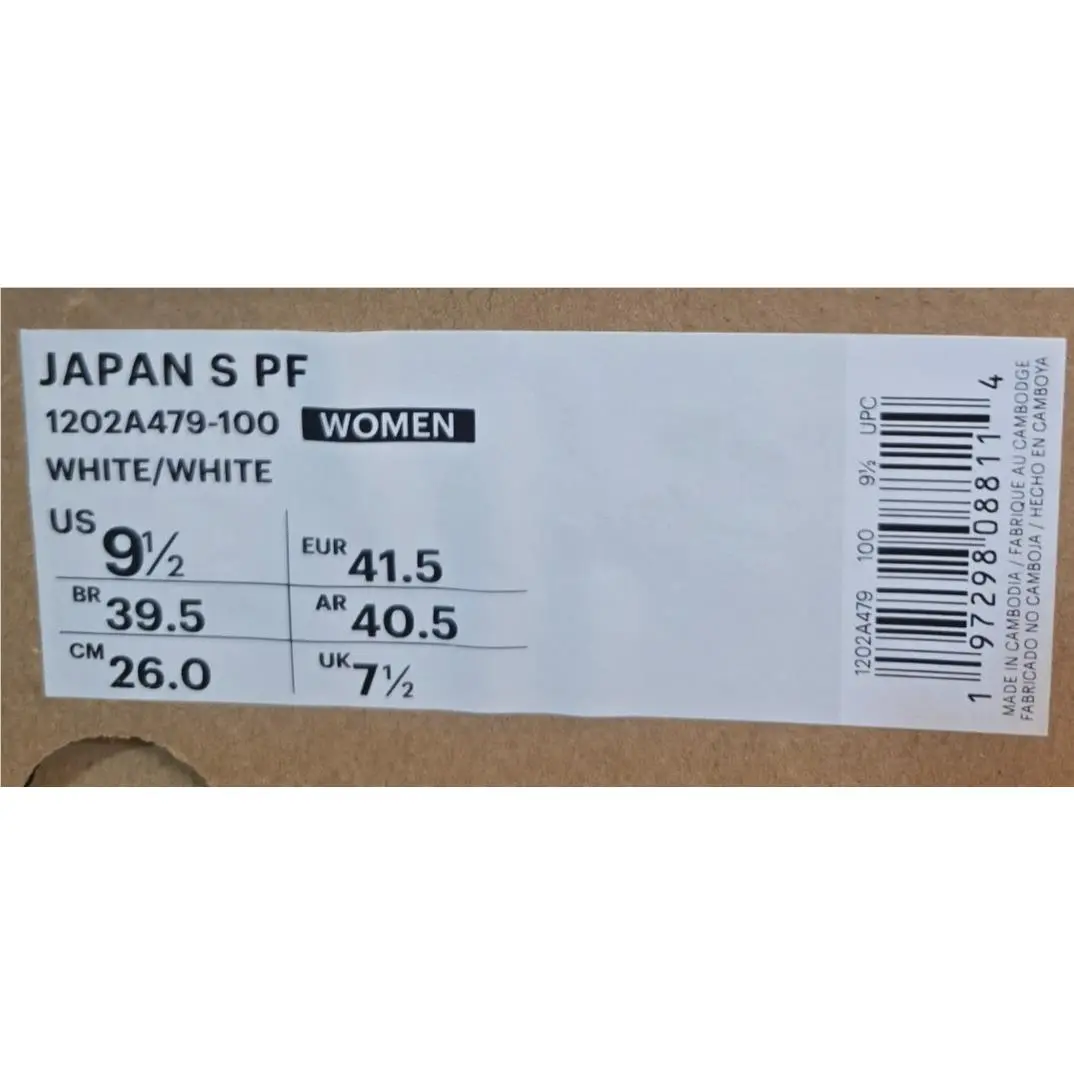 Asics shoes - ASICS Sportstyle Japan S PF - 1202A479-100 - White/White (UPC: 197298088114) 8