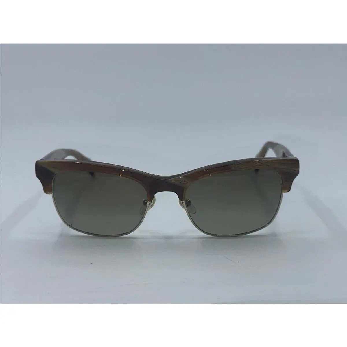 Prada SPR11P Brown Marbled Clubmaster Sunglasses Gold W/box