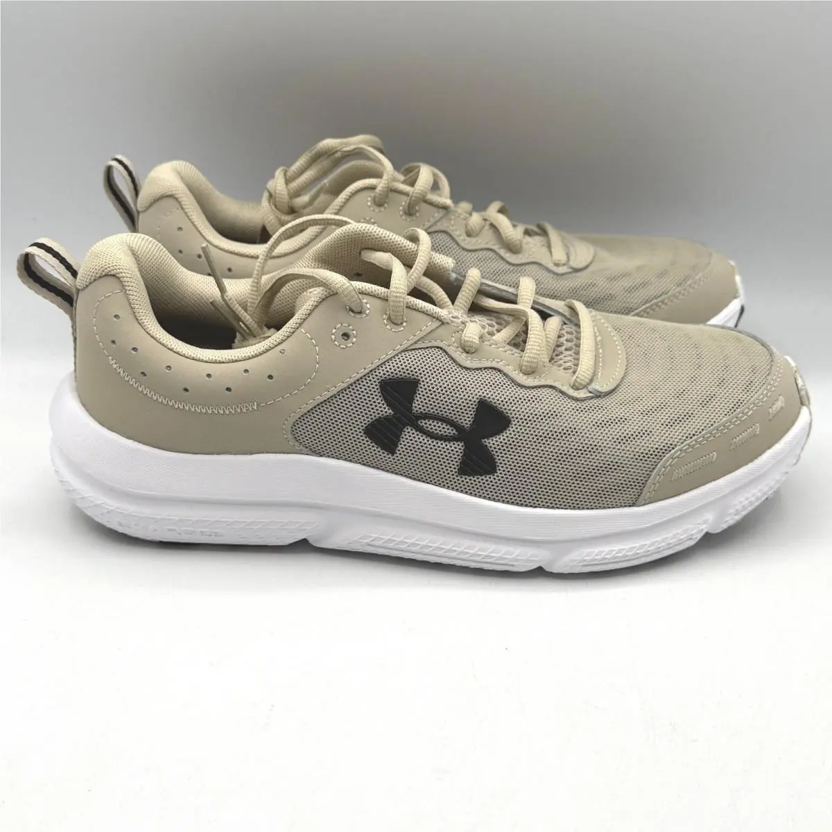 Under Armour Charged Assert 10 Mens 8.5 Brown Tan Running Shoes 3026175-289