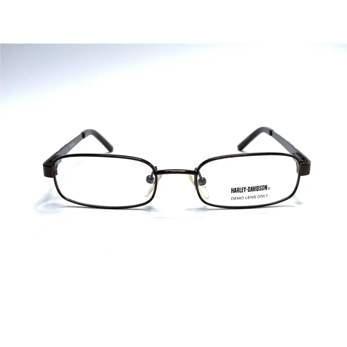 Harley Davidson Metal Rectangular Glasses HD308 Brown 53 17 140