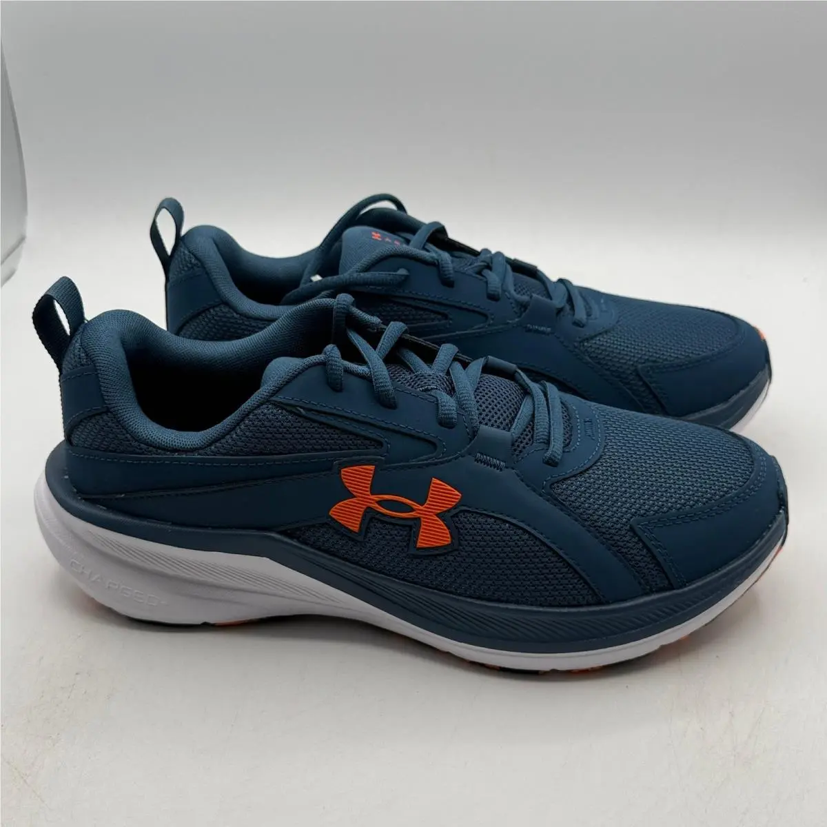 Under Armour Assert 11 Mens 9 Blue Orange Running Training Shoes 6006723-498