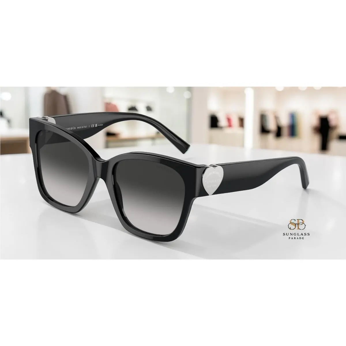 Tiffany Co. TF4216F 80013C Black Grey Gradient 54 mm Women`s Sunglasses