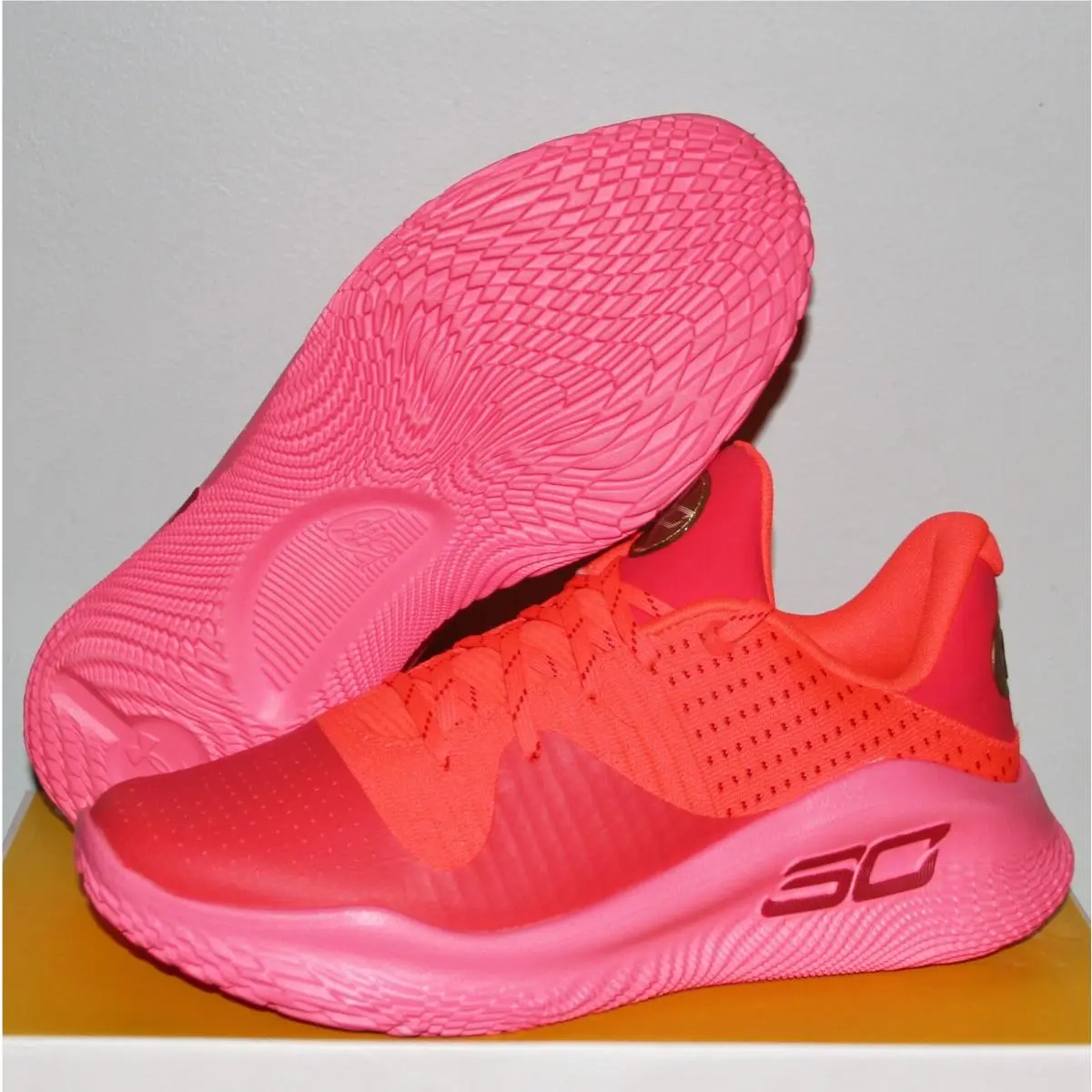 Under Armour Curry 4 Low Flotro Flooded Basketball Shoes Mens 9.5 3026620-600