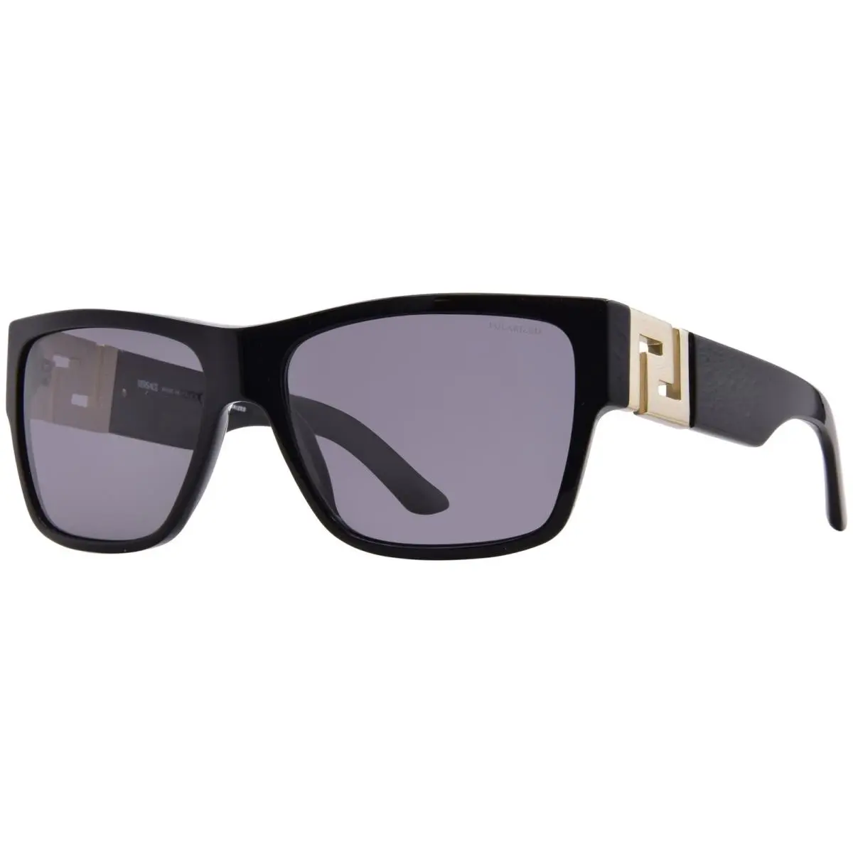 VE4296 GB1/81 Sunglasses Men`s Black/polarized Grey Square Shape 59mm by Versace