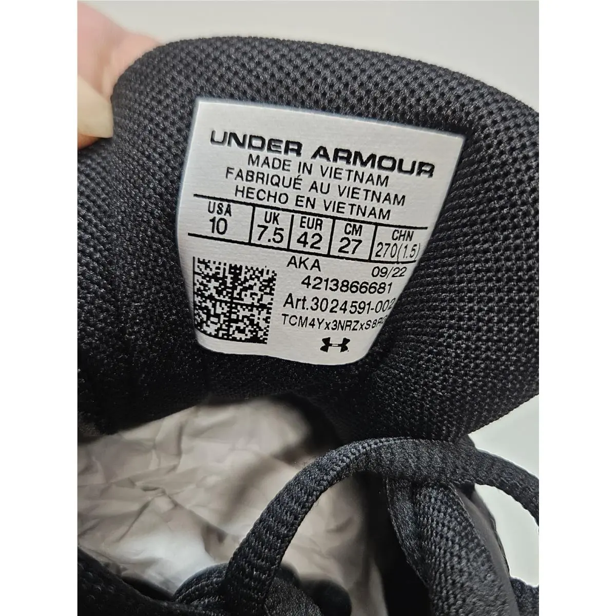 Under Armour shoes - Under Armour UA Charged Assert 9 - 4213866681 - Black 5