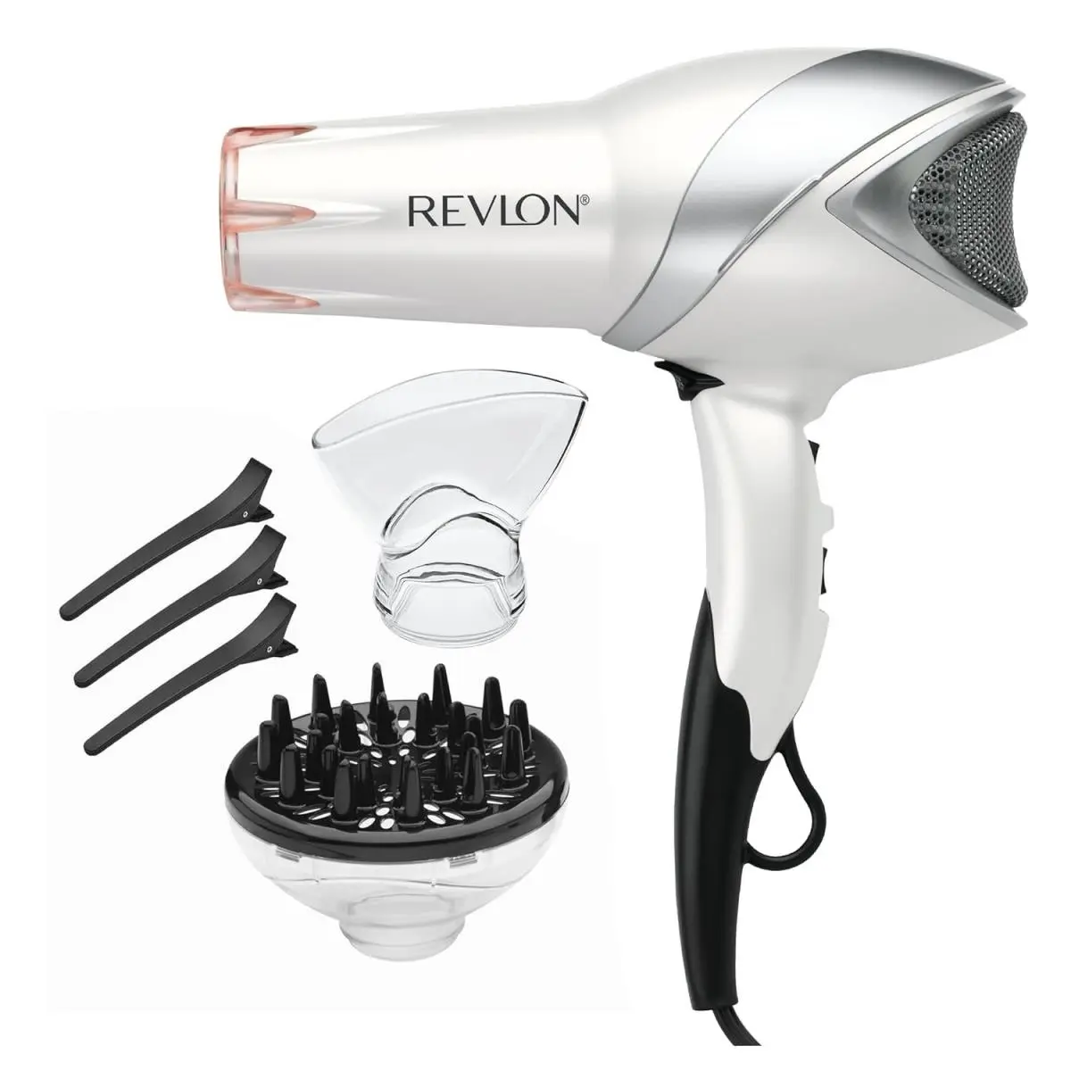 Infrared Hair Dryer with Diffuser Concentrator - Ionic Ceramic Blow Dry by Revlon
