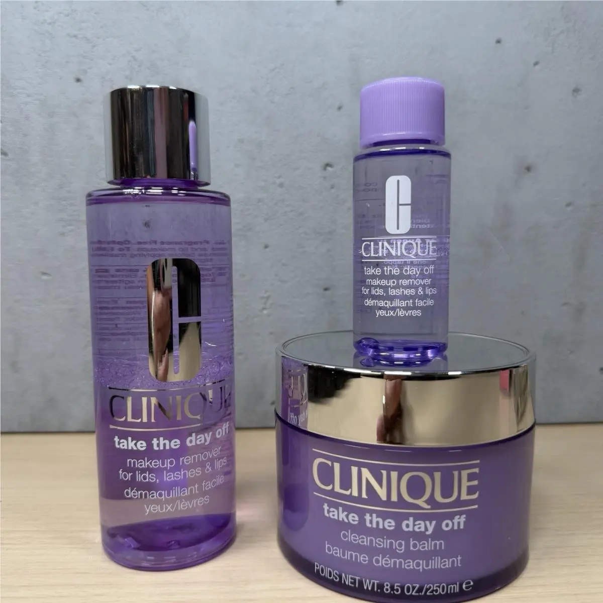 3 Pk Clinique Take The Day Off Liquid Makeup Remover 200mL / Cleaning Balm 8.5