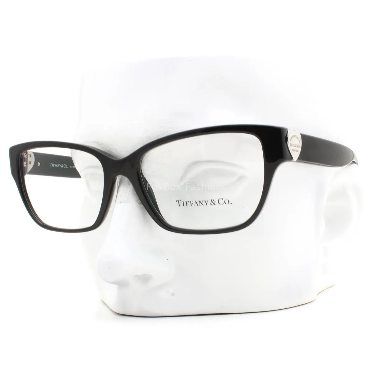 Tiffany Eyeglasses Glasses TF 2245 8001 Gloss Black Silver Logo 54-16-140 W/case by Tiffany & Co.