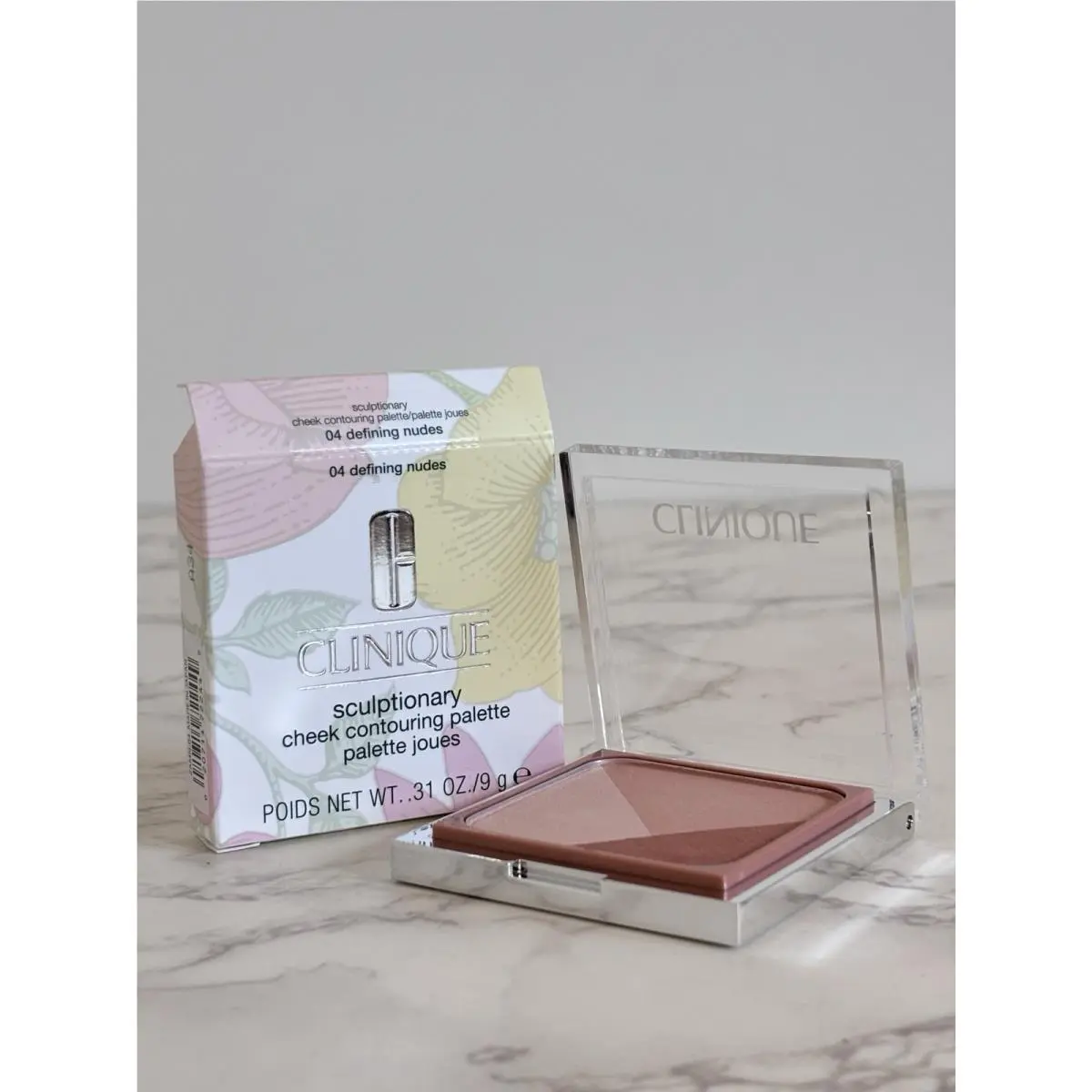 Clinique Sculptionary Cheek Contouring Palette Shade 04 Defining Nudes