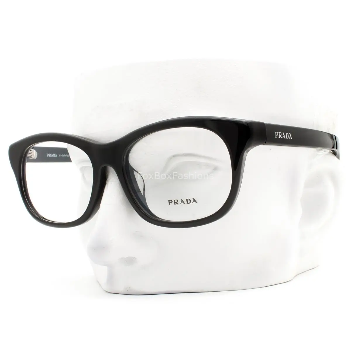 Prada Eyeglasses Glasses Vpr C13F 16K-1O1 Polished Black 54-16-140 with Case