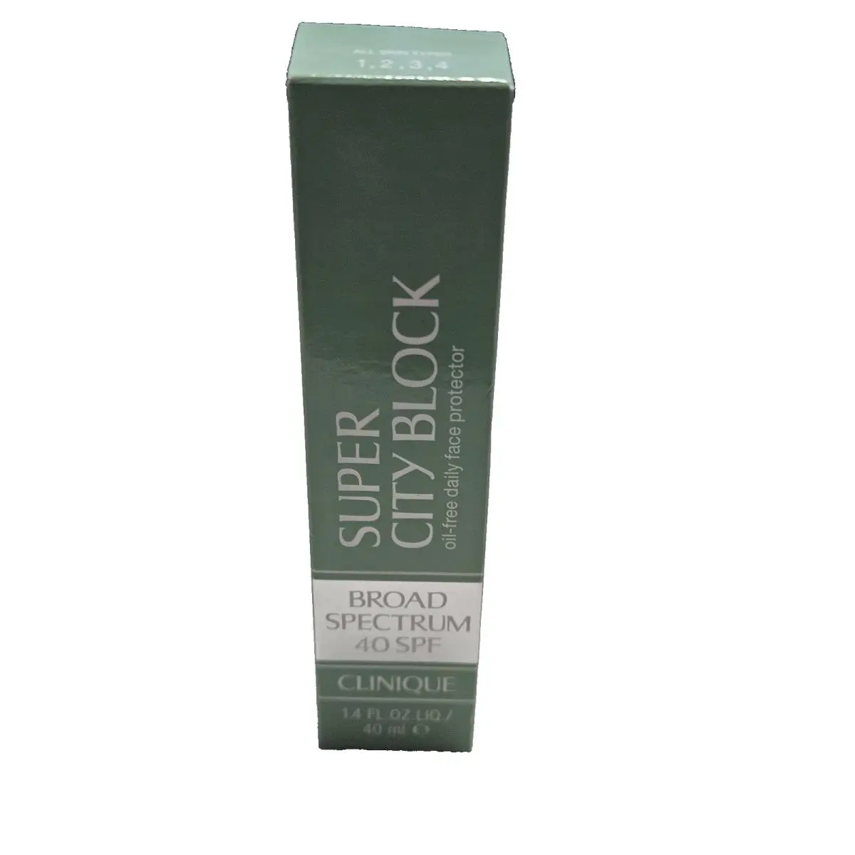 Clinique Super City Block Oil-free Daily Face Protector Spf 40 Box