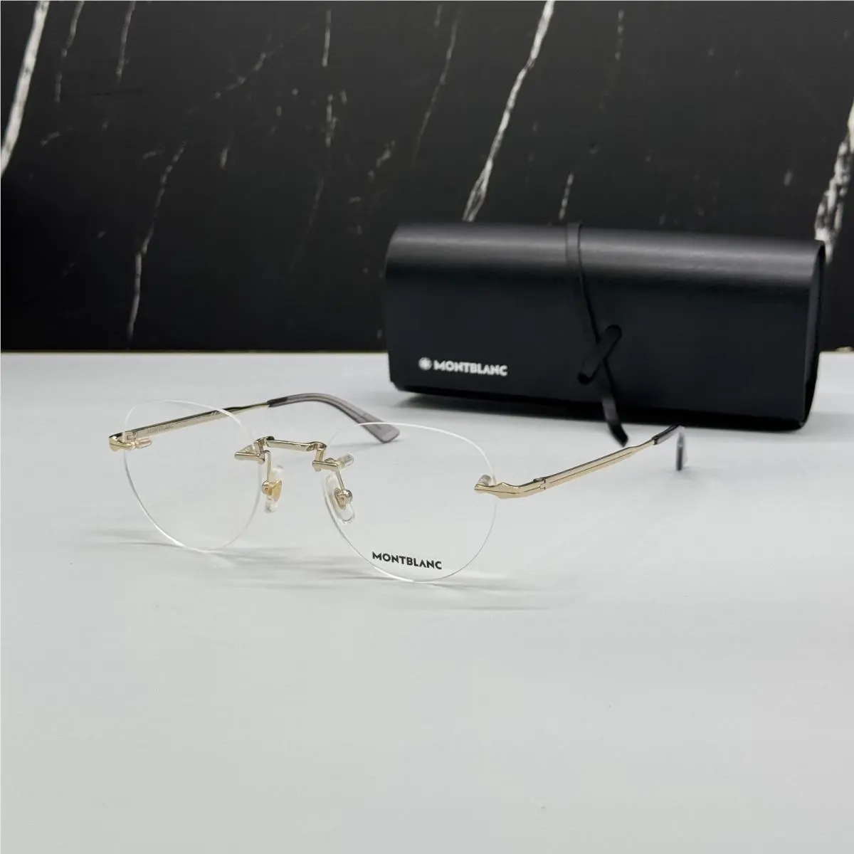 Montblanc Rimless Eyeglasses MBO268O 001
