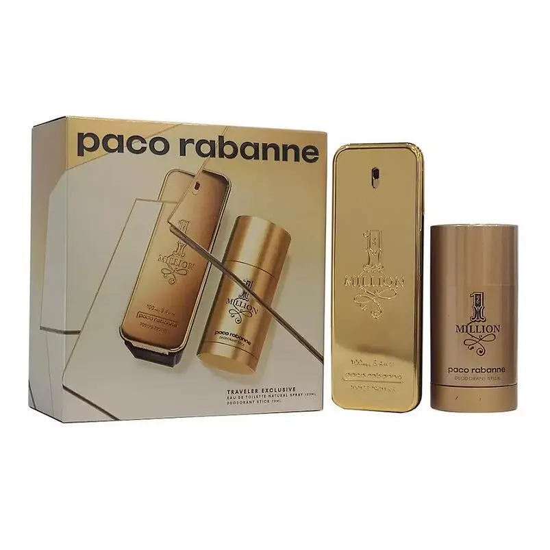 1 Million Men 2 Pieces Set 3.4 oz 2.5 oz Deodorant Stick by Paco Rabanne