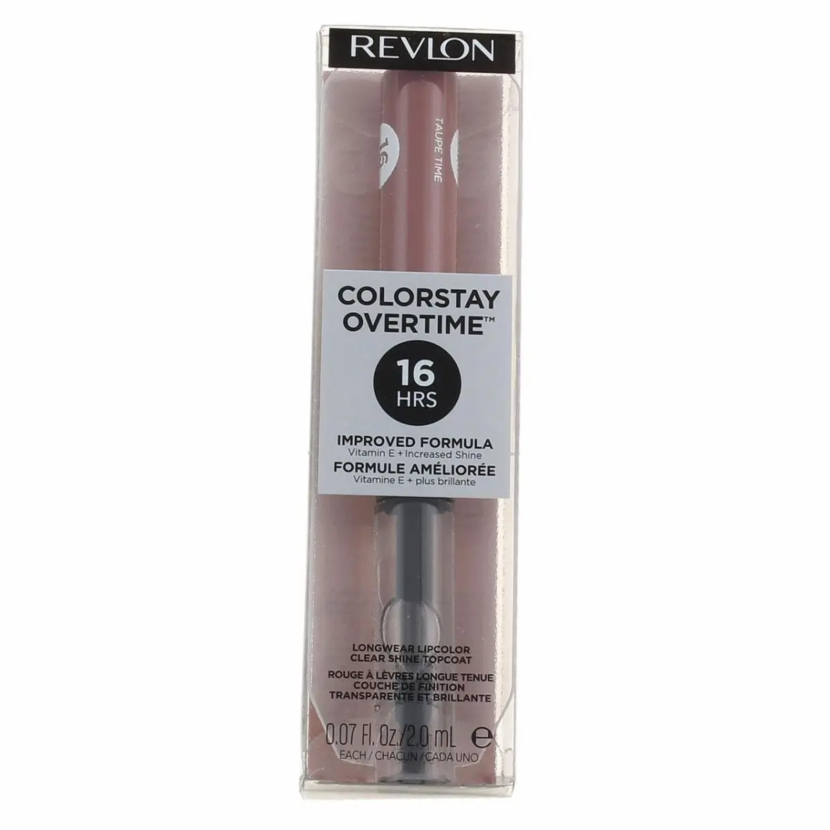 3 Pack Revlon Colorstay Overtime Longwear Lip Color Taupe Time 0.07 fl oz