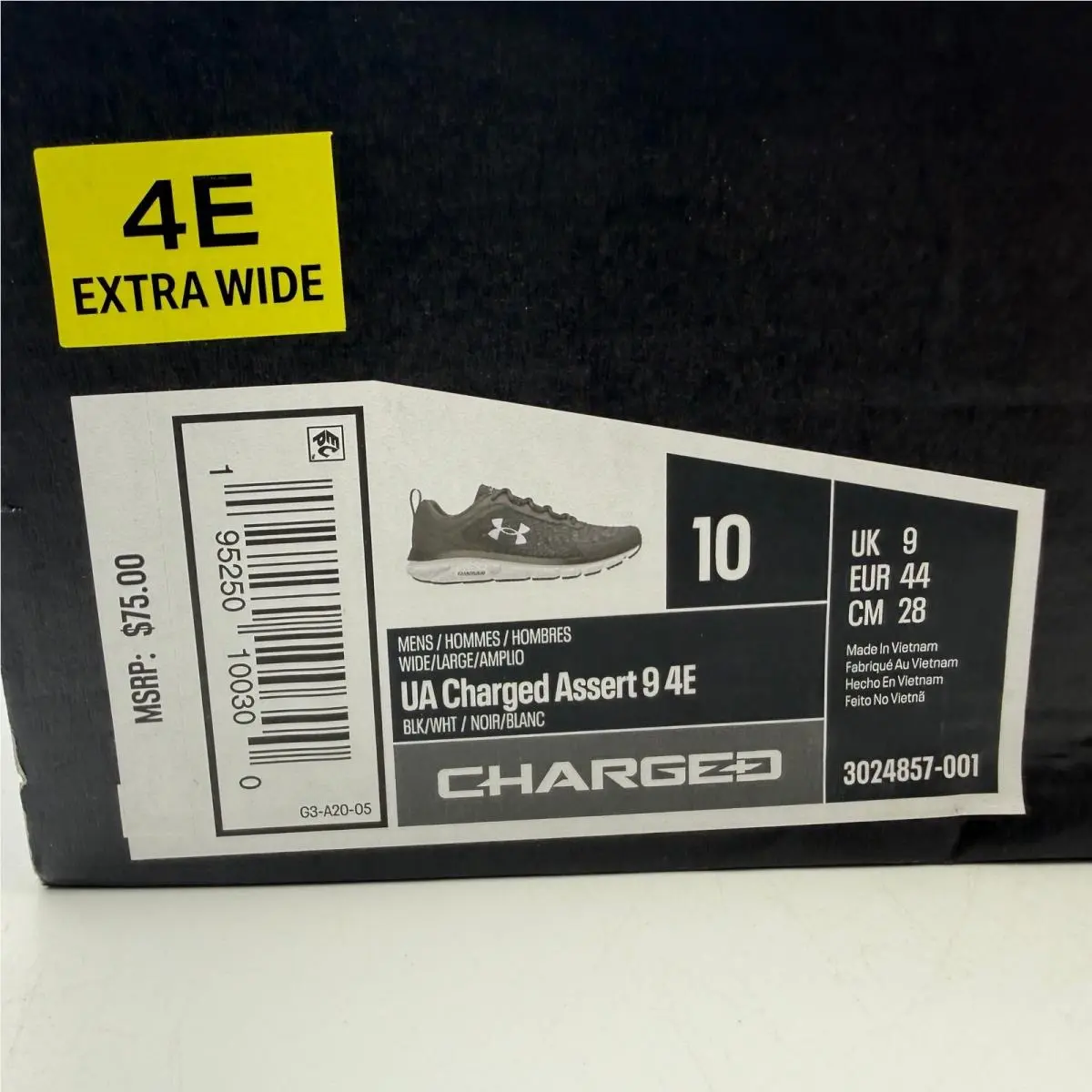 Under Armour shoes - Under Armour Charged Assert 9 4E - Black 5