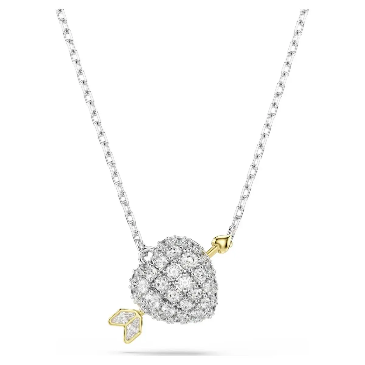 Idyllia Pendant Necklace Heart with Arrow Mixed Metal Finish 5737291 by Swarovski