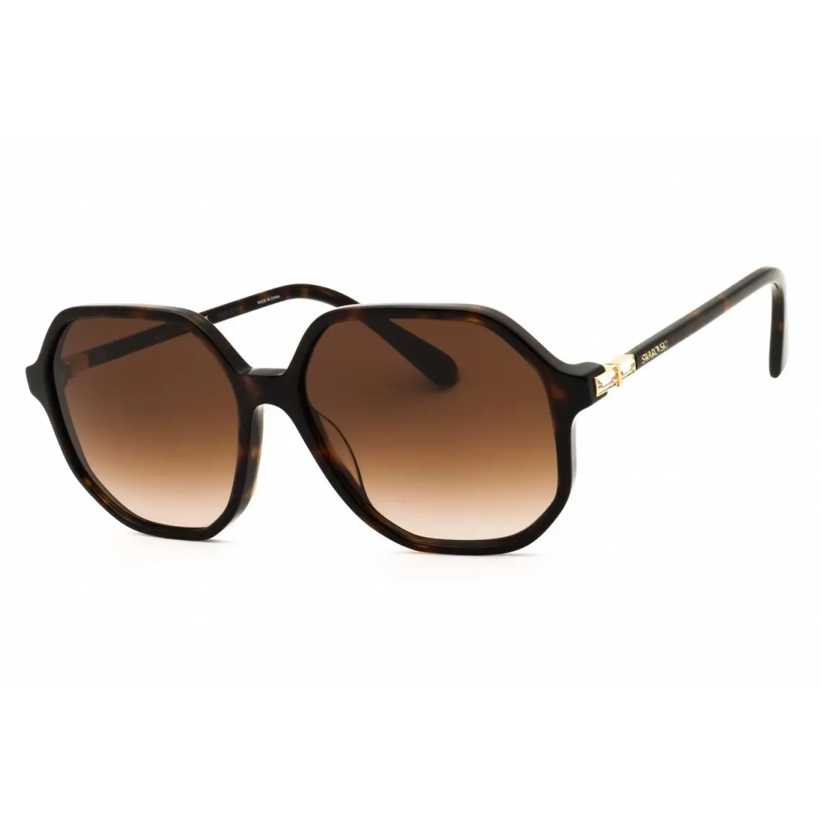 SK6003 100213 Sunglasses Tortoise Frame Brown Gradient Lenses 57mm by Swarovski