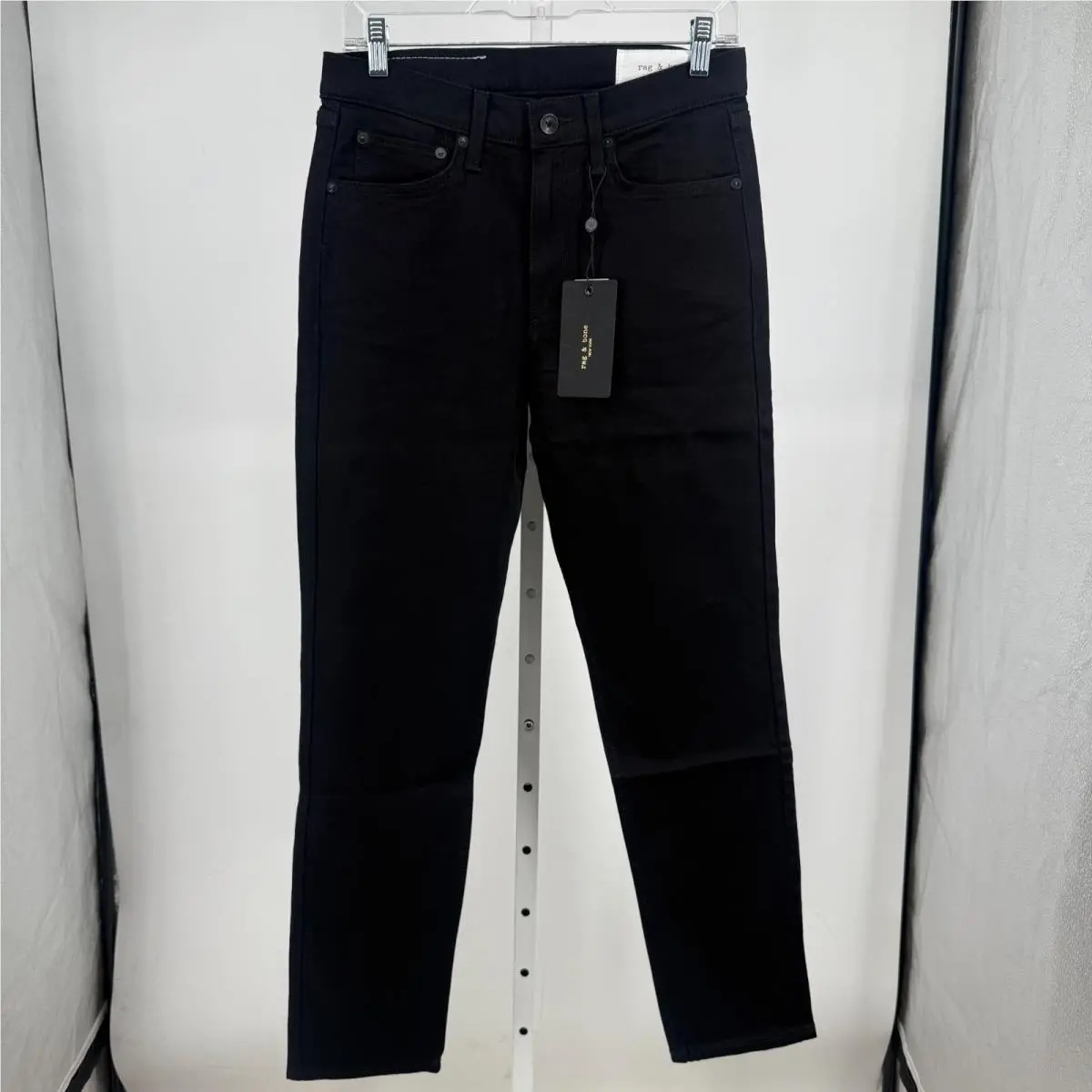 Rag Bone Fit 2 Jeans Men 29x30 Black Straight Leg Slim Fit Stretch Comfort
