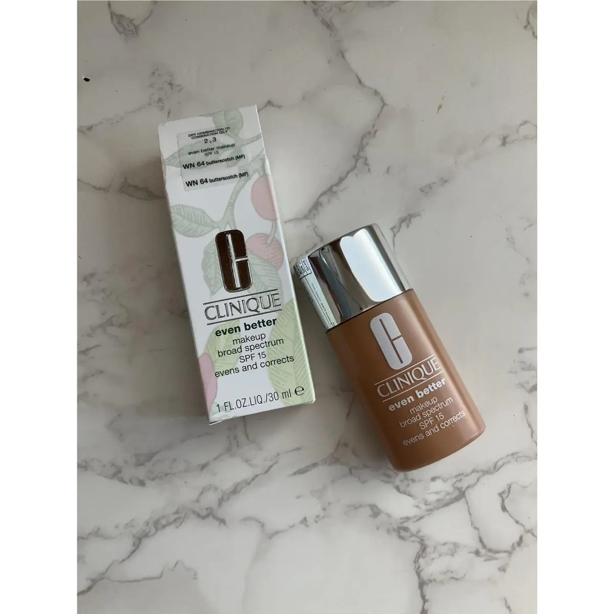 Clinique Even Better Makeup Broad Spectrum Spf 15 WN 64 Butterscotch MF -1 oz