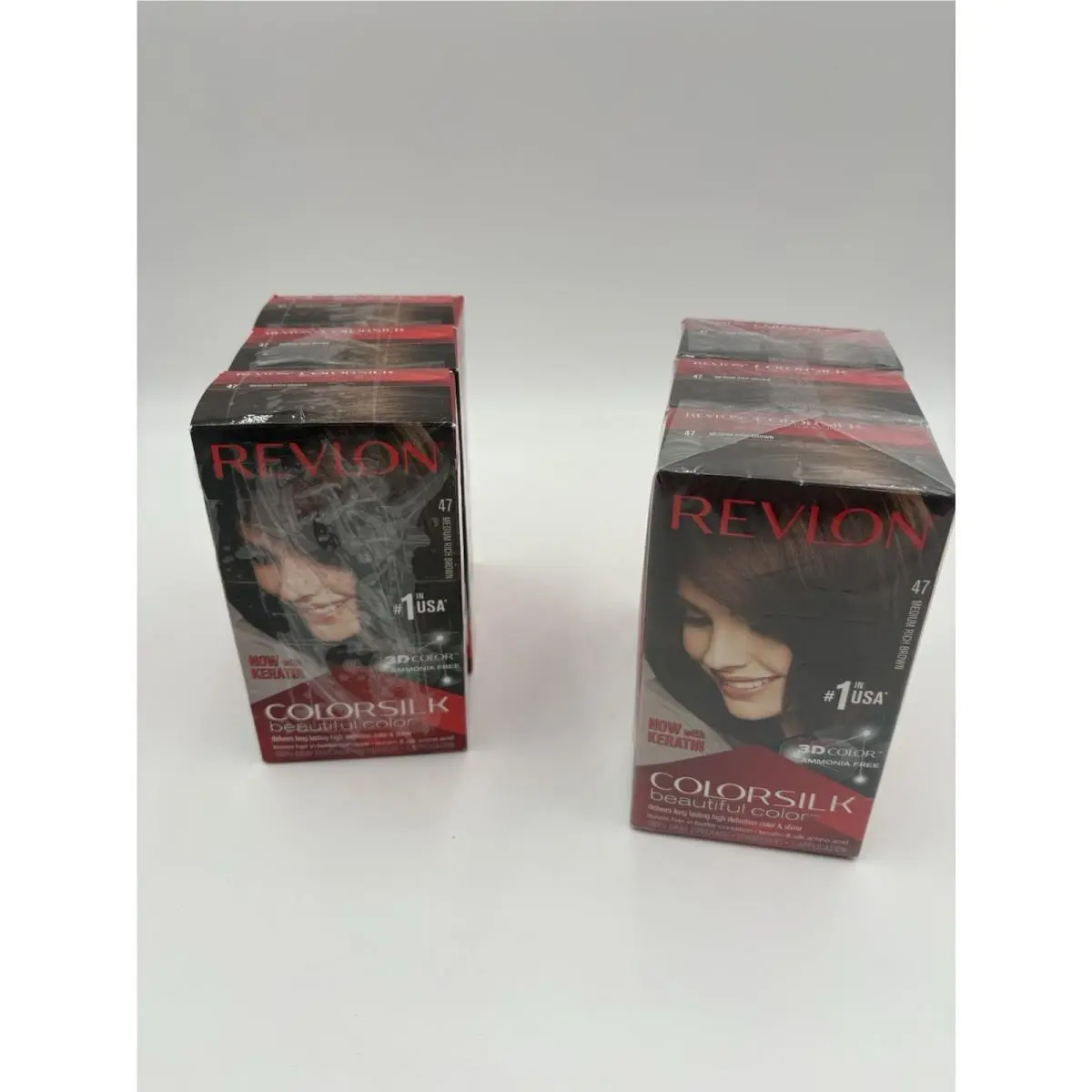 Colorsilk Beautiful Color 47 Medium Rich Brown 6 Pack by Revlon