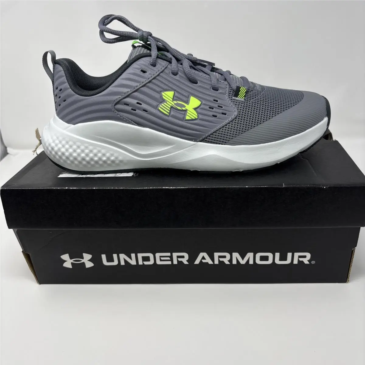 Under Armour Shoes-ua Charged Commit TR4 Men Size 10 Gray-green