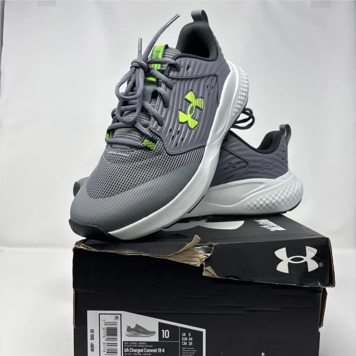 Under Armour shoes - Under Armour Charged Commit - Charged Commit - Gray 9