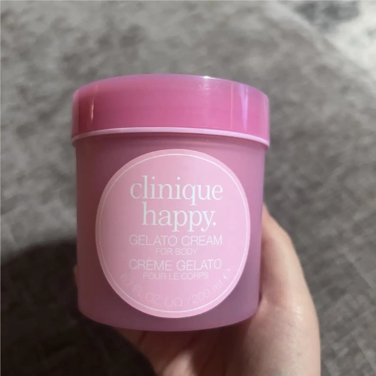 Clinique Happy Gelato Body Cream Berry Blush Full Size 6.7 oz July