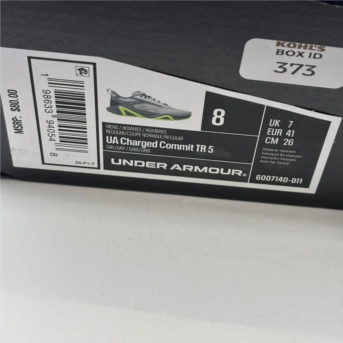 Under Armour shoes - Under Armour Charged Commit TR 5 - Gray 5