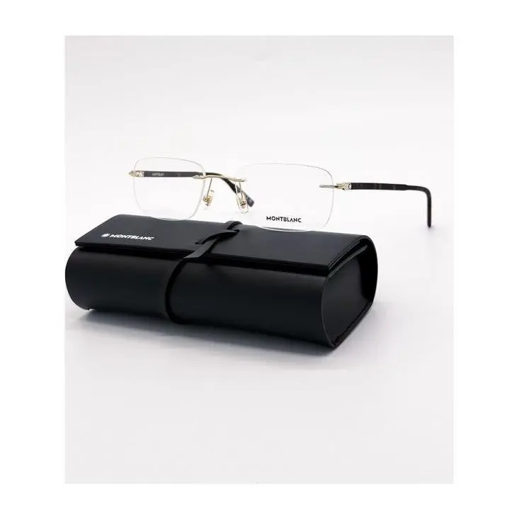 Rimless Men Eyeglasses MB0221O 006 by Montblanc