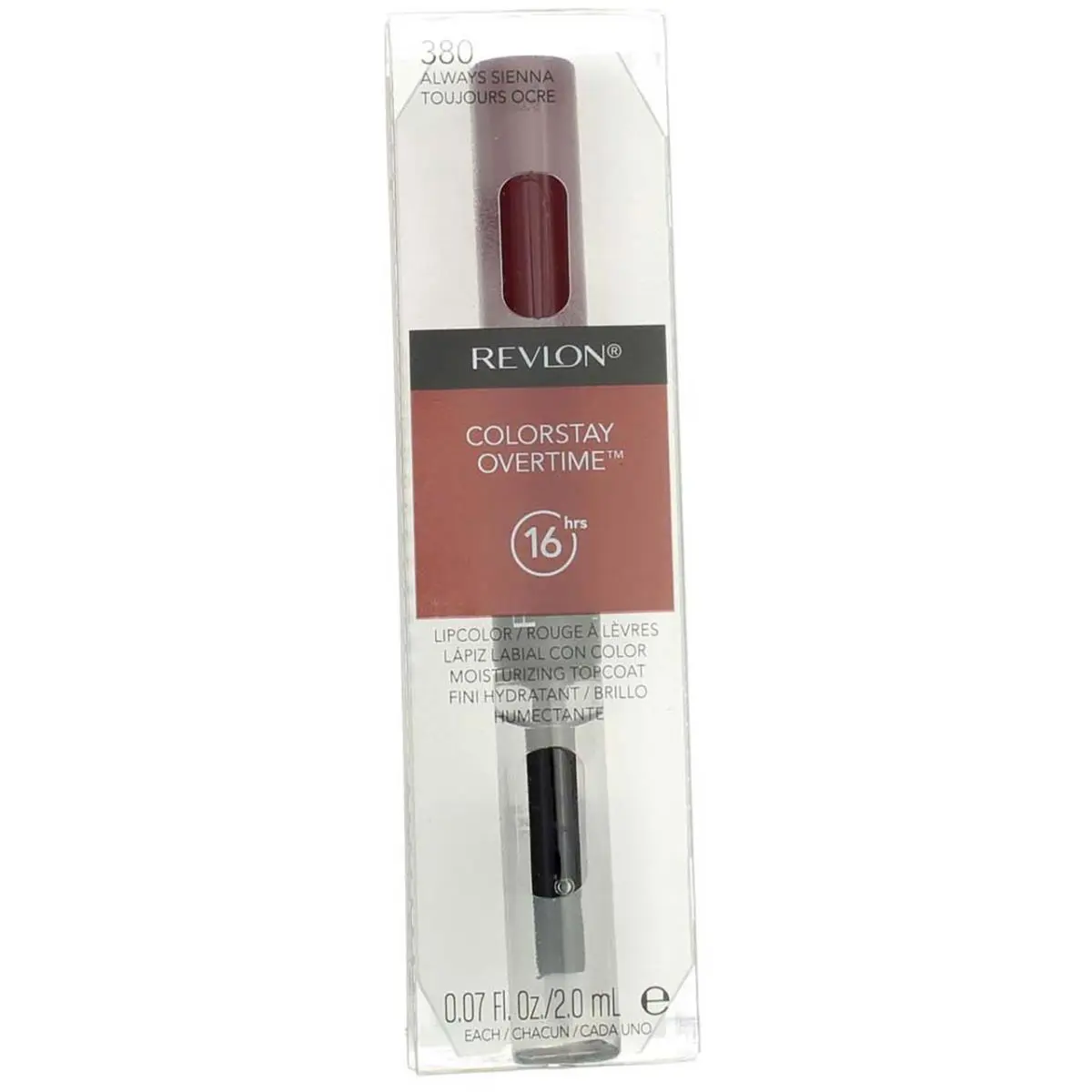 5 Pack Revlon Colorstay Overtime Lipcolor Always Sienna 380 0.07 fl oz